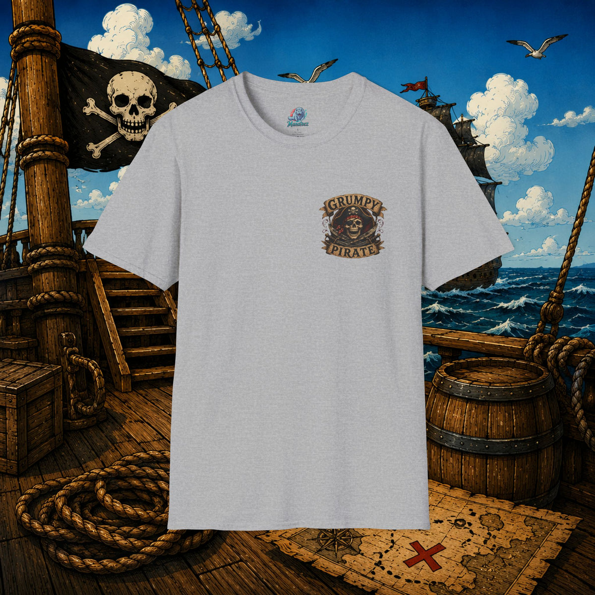 Vintage Pirate Limited Edition – Funny Aging Pirate Skeleton T-Shirt | Old Pirate Humor Tee
