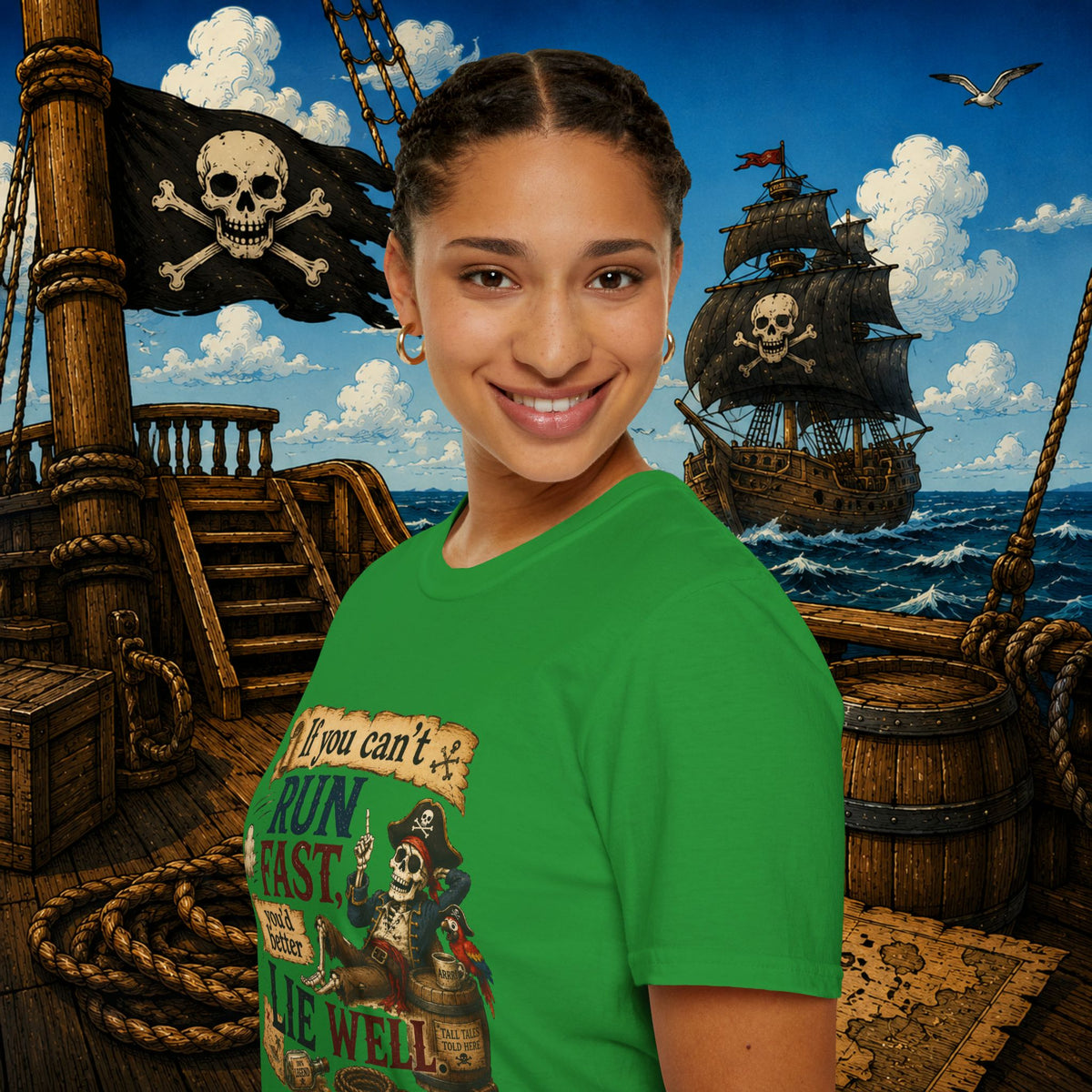 Run Fast, Lie Well Pirate T-Shirt