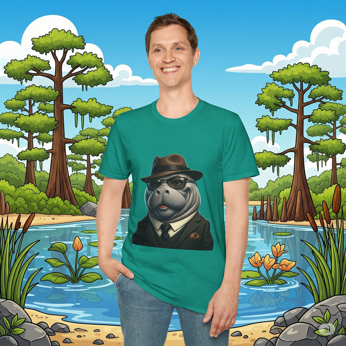 Classy Manatee Collection Softstyle T-Shirt