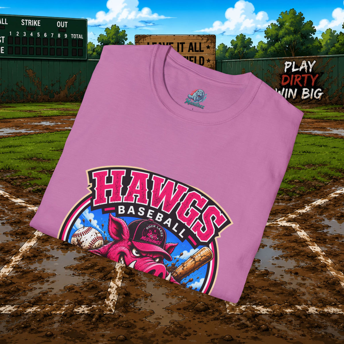 Hawgs Baseball “If You Ain’t Dirty, You Ain’t Tryin’” T-Shirt