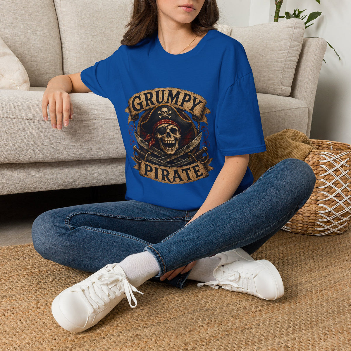 Grumpy Pirate Skull T-Shirt