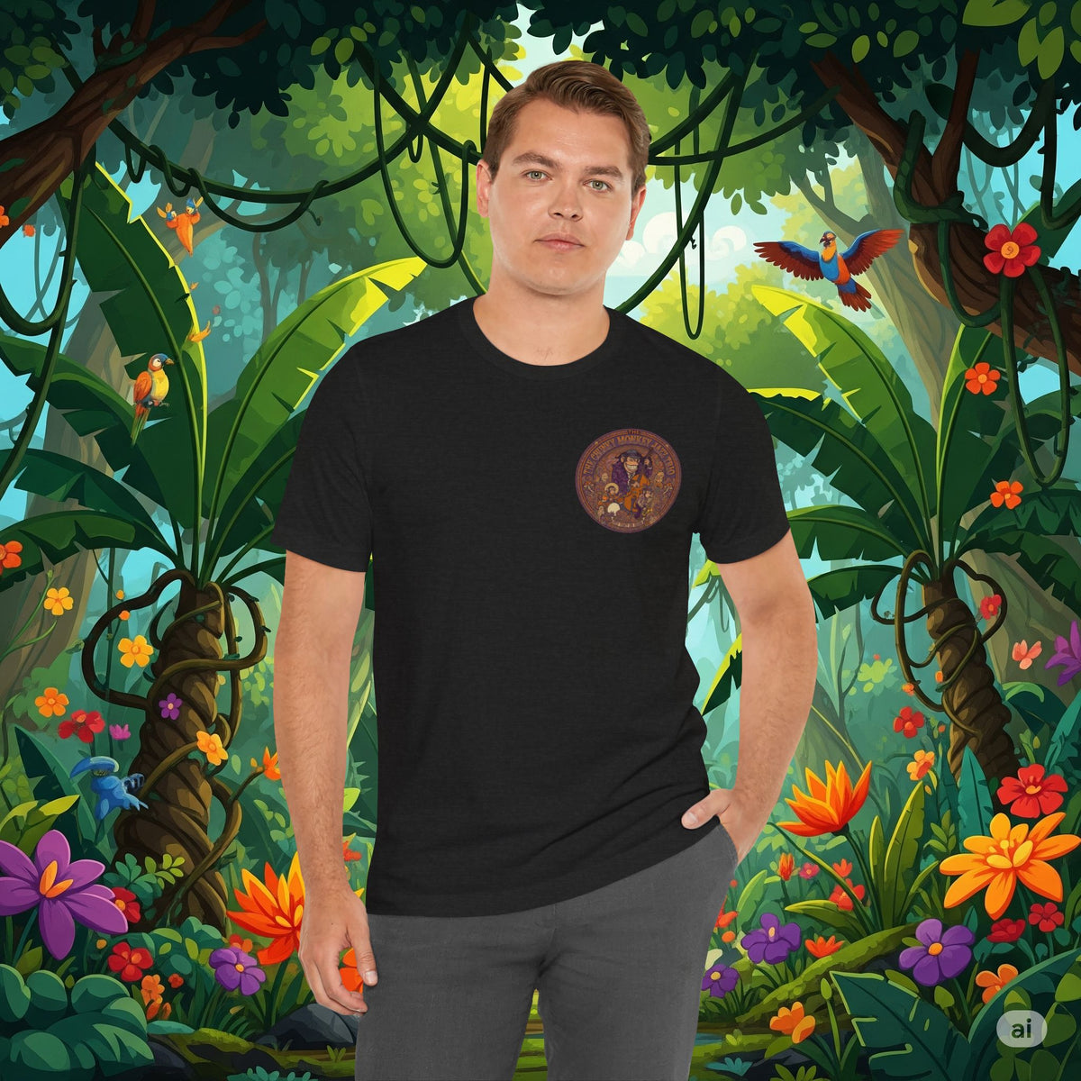 Vintage Style Fat Tony and the Chunky Monkey Trio Shirt - Retro Band Tee