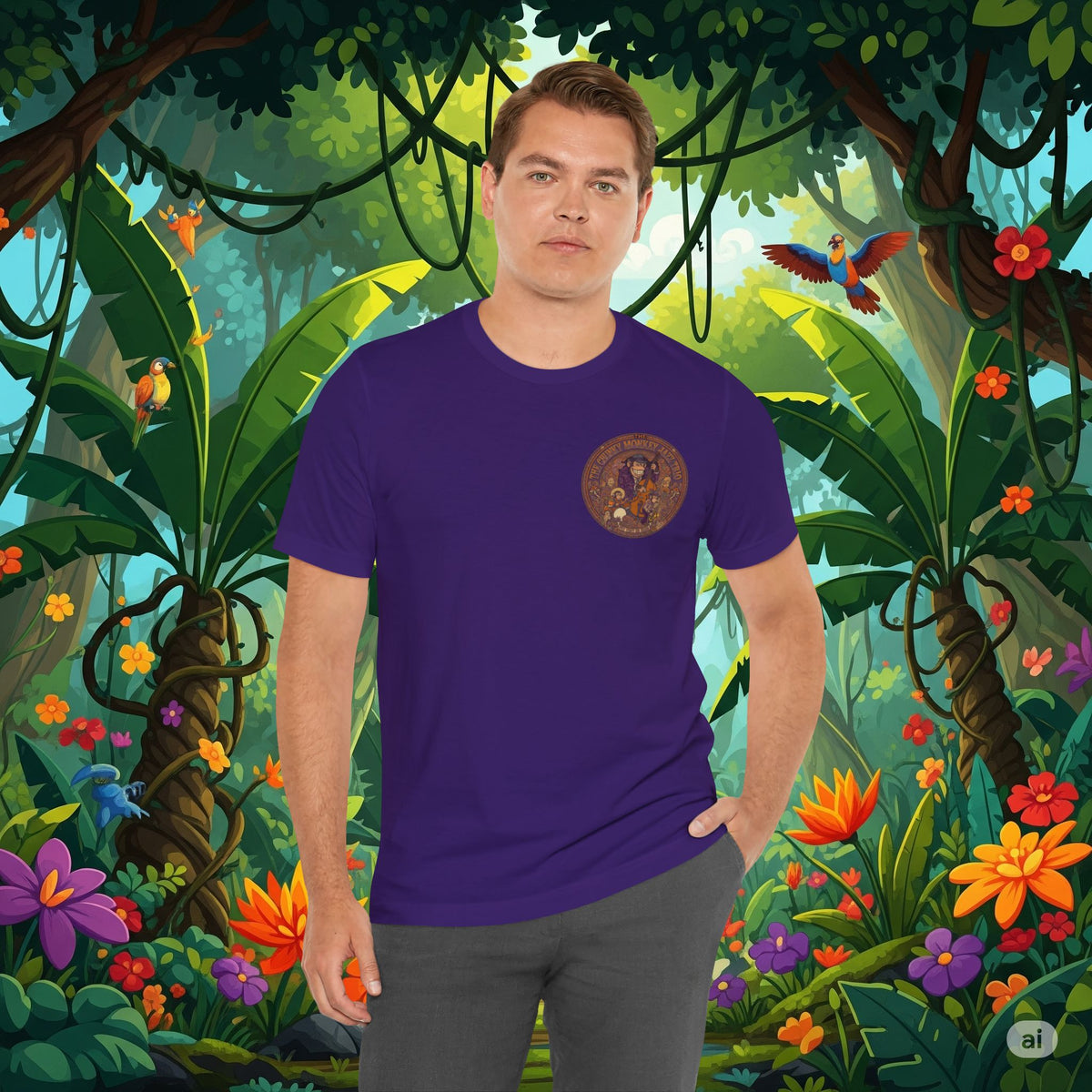 Vintage Style Fat Tony and the Chunky Monkey Trio Shirt - Retro Band Tee