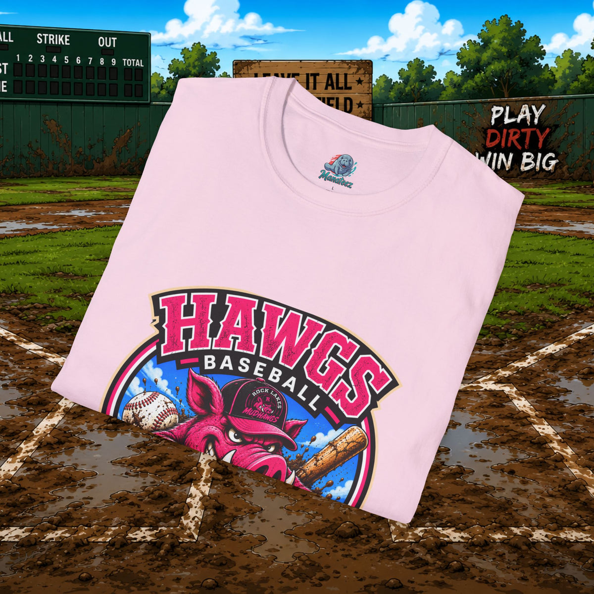 Hawgs Baseball “If You Ain’t Dirty, You Ain’t Tryin’” T-Shirt