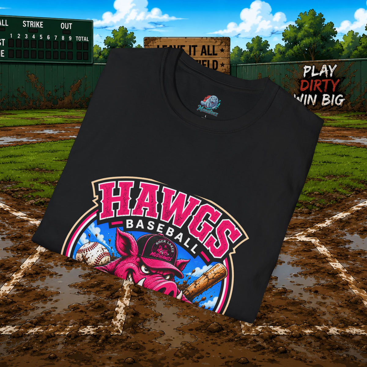 Hawgs Baseball “If You Ain’t Dirty, You Ain’t Tryin’” T-Shirt
