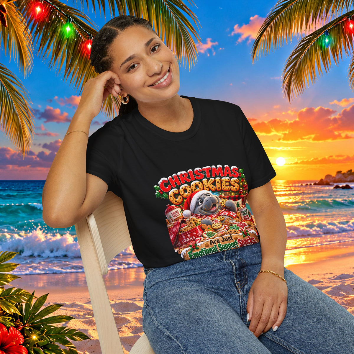 Christmas Cookies Emotional Support Snacks T-Shirt