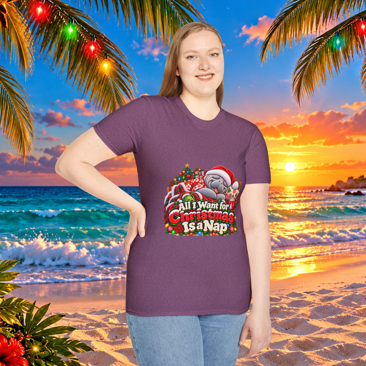 All I Want for Christmas Is a Nap Christmas T-Shirt