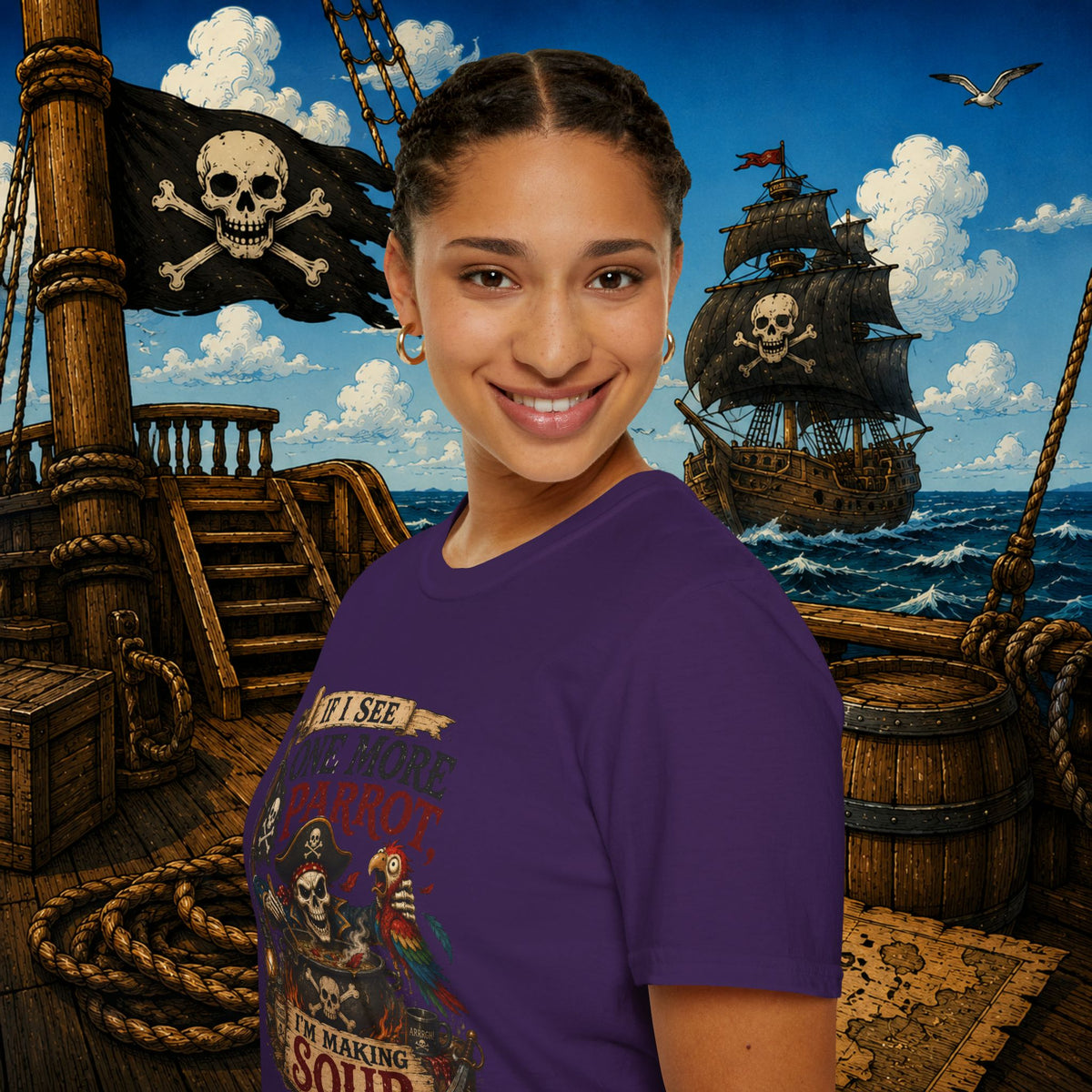 If I See One More Parrot I’m Making Soup Pirate T-Shirt