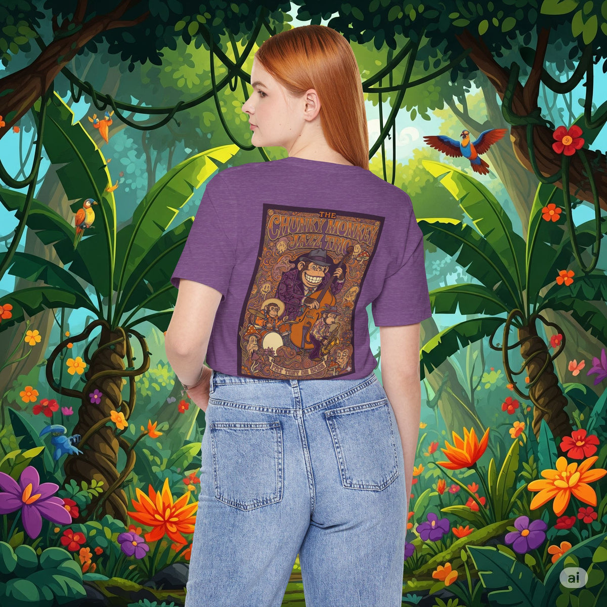 Vintage Style Fat Tony and the Chunky Monkey Trio Shirt - Retro Band Tee