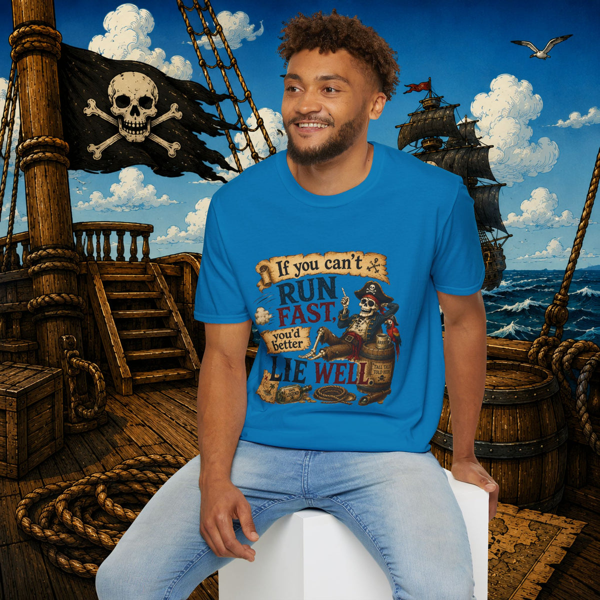 Run Fast, Lie Well Pirate T-Shirt