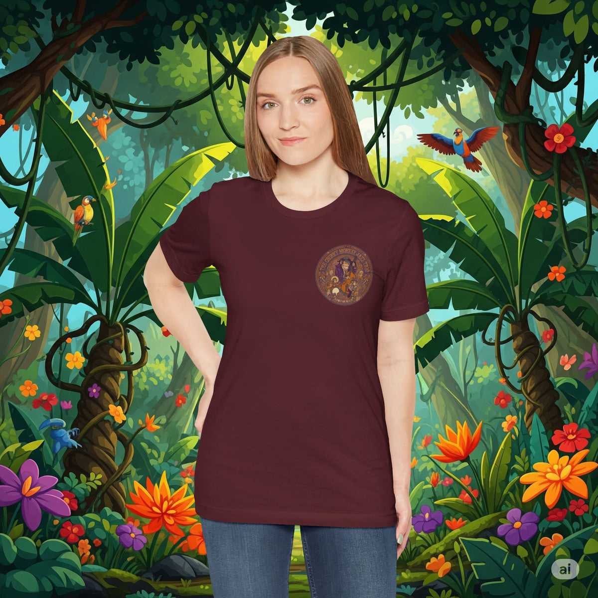 Vintage Style Fat Tony and the Chunky Monkey Trio Shirt - Retro Band Tee