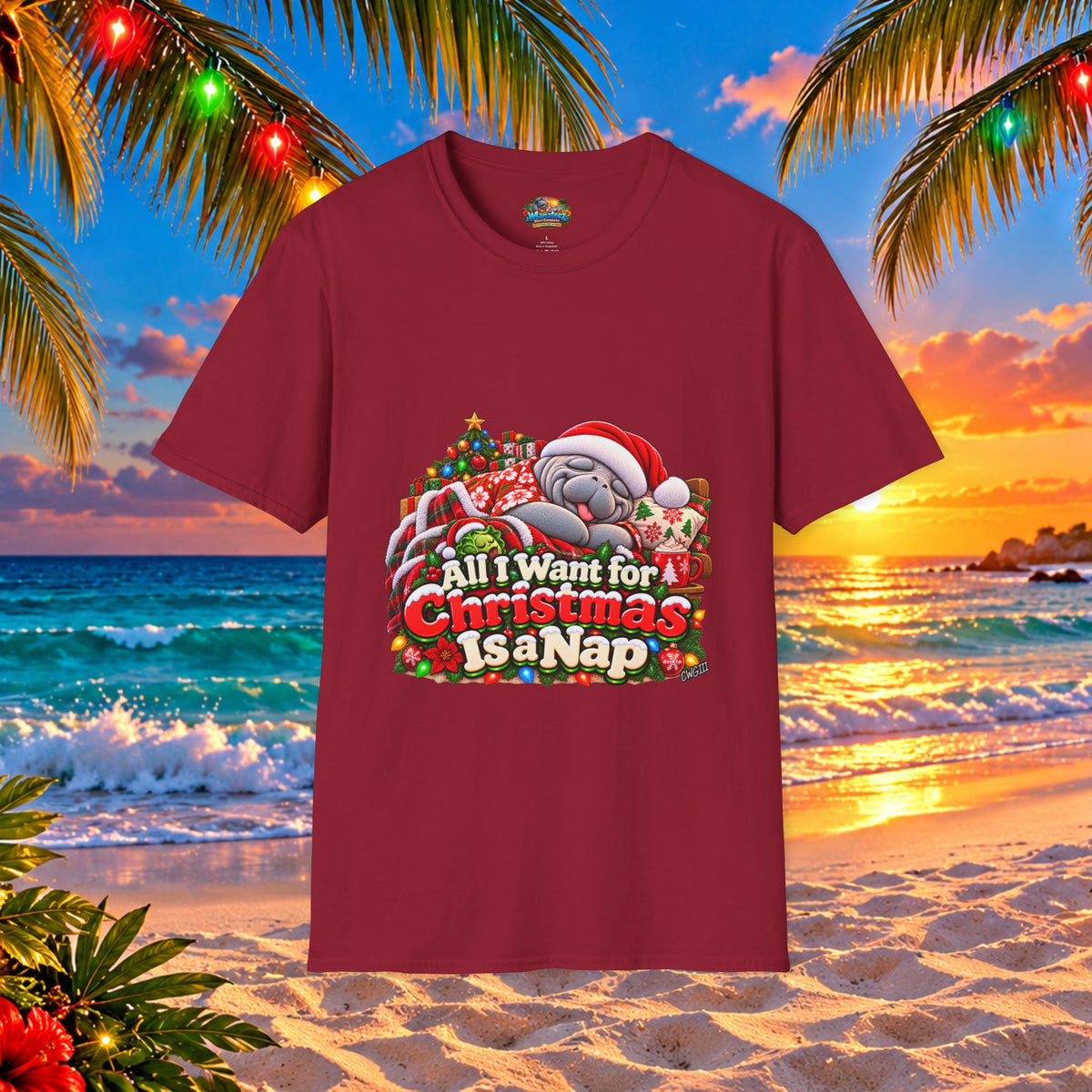 All I Want for Christmas Is a Nap Christmas T-Shirt