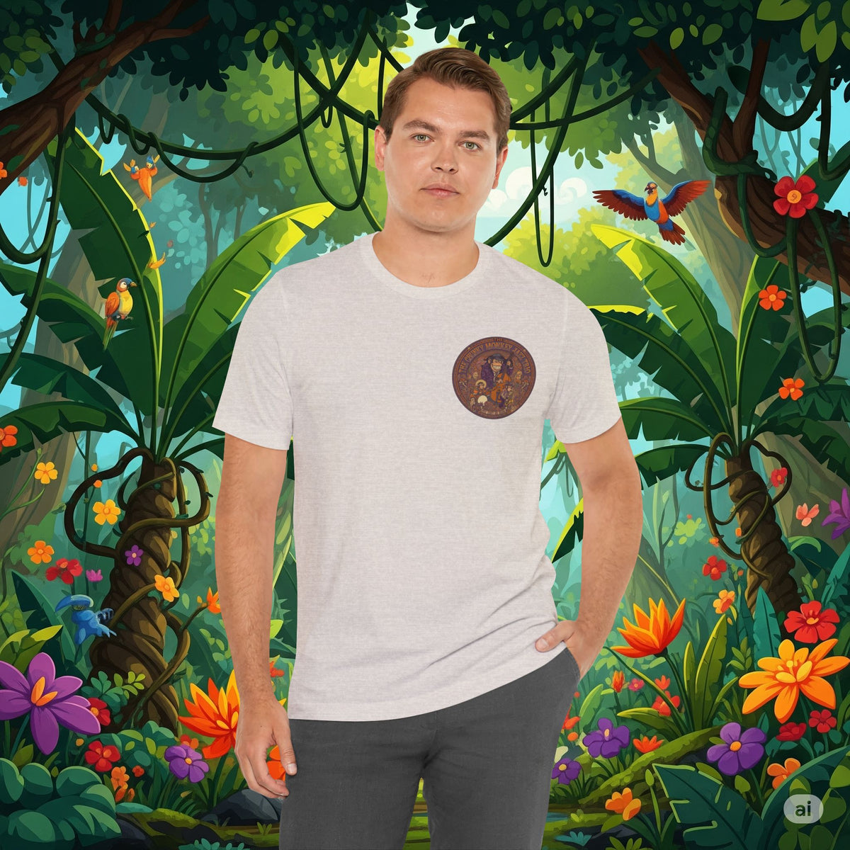 Vintage Style Fat Tony and the Chunky Monkey Trio Shirt - Retro Band Tee