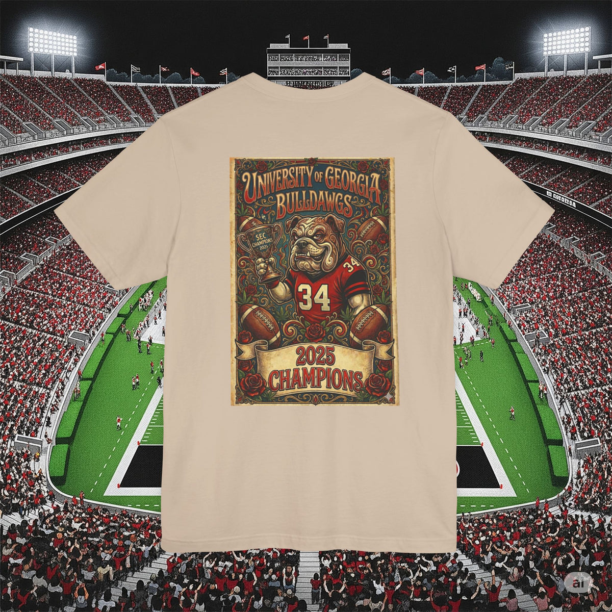 Georgia Bulldogs 2025 SEC Champions T-Shirt