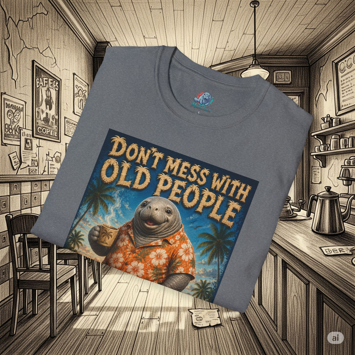 Don’t Mess With Old People Funny Vintage T-Shirt