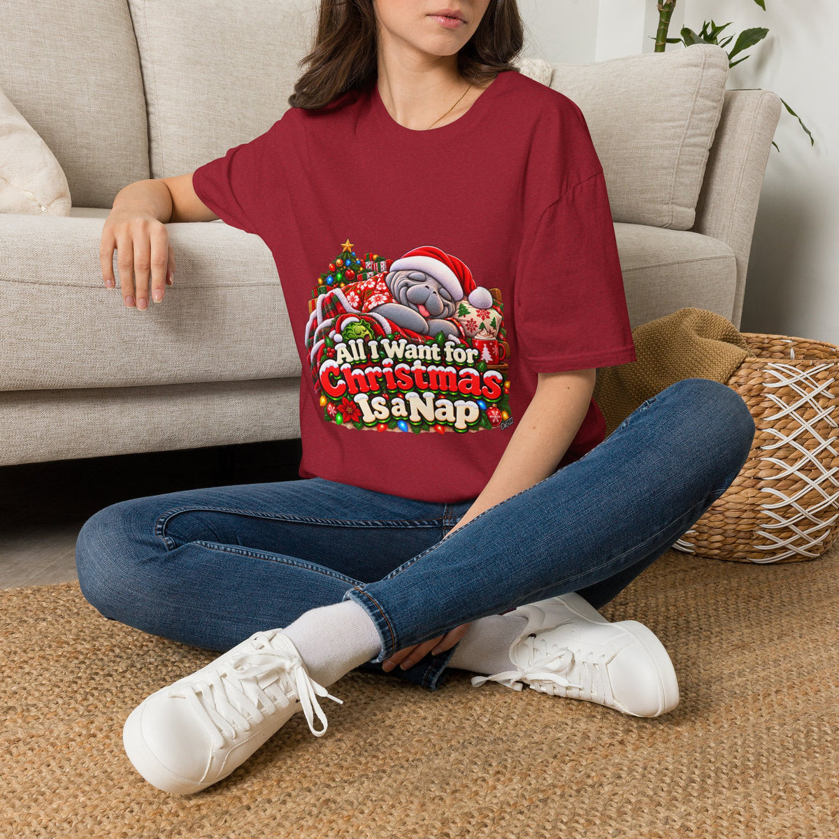 All I Want for Christmas Is a Nap Christmas T-Shirt