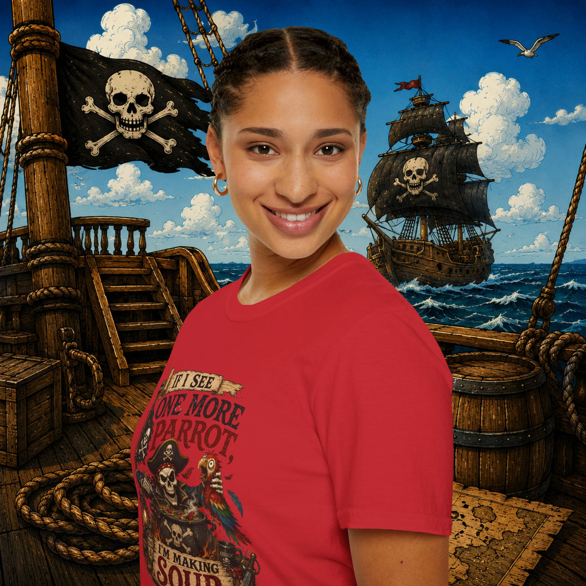 If I See One More Parrot I’m Making Soup Pirate T-Shirt