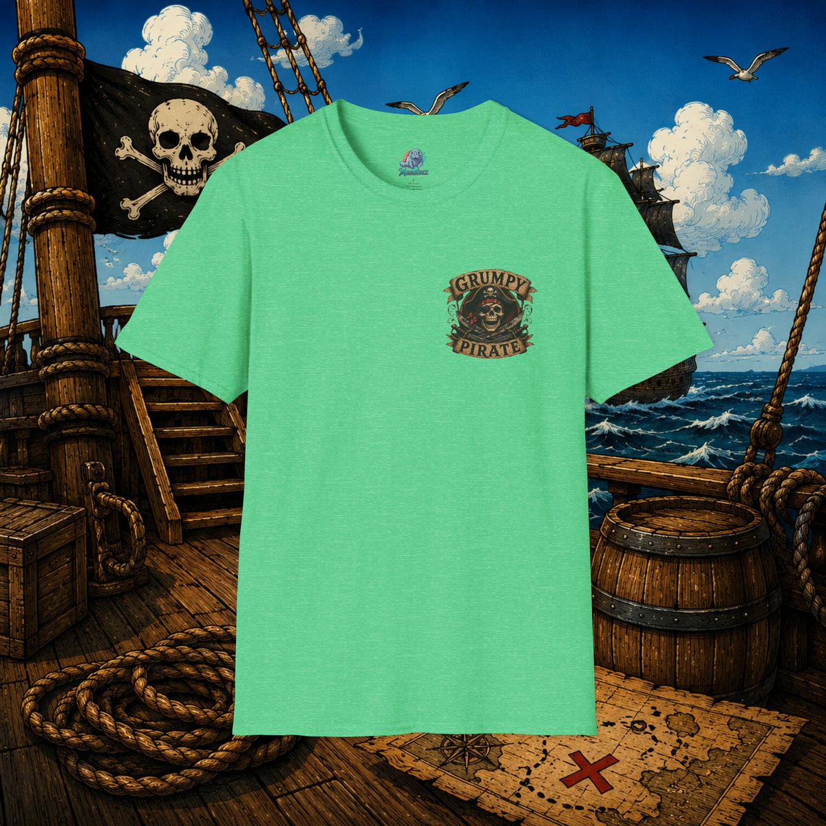 Vintage Pirate Limited Edition – Funny Aging Pirate Skeleton T-Shirt | Old Pirate Humor Tee