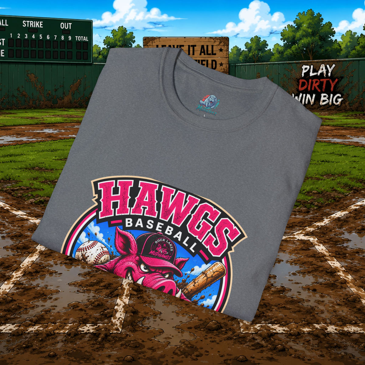 Hawgs Baseball “If You Ain’t Dirty, You Ain’t Tryin’” T-Shirt