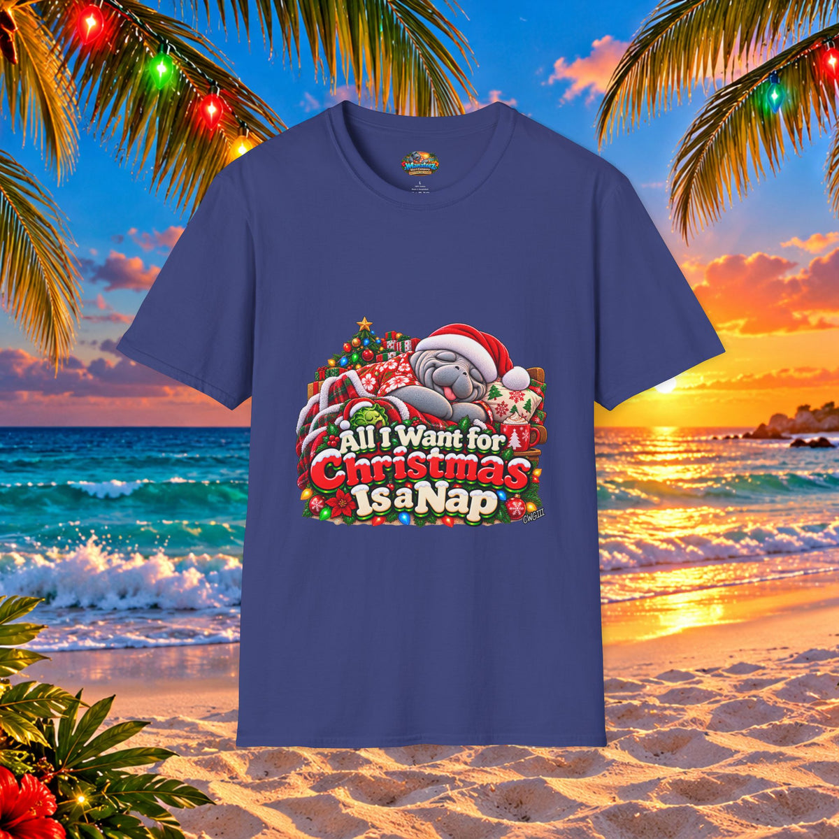All I Want for Christmas Is a Nap Christmas T-Shirt
