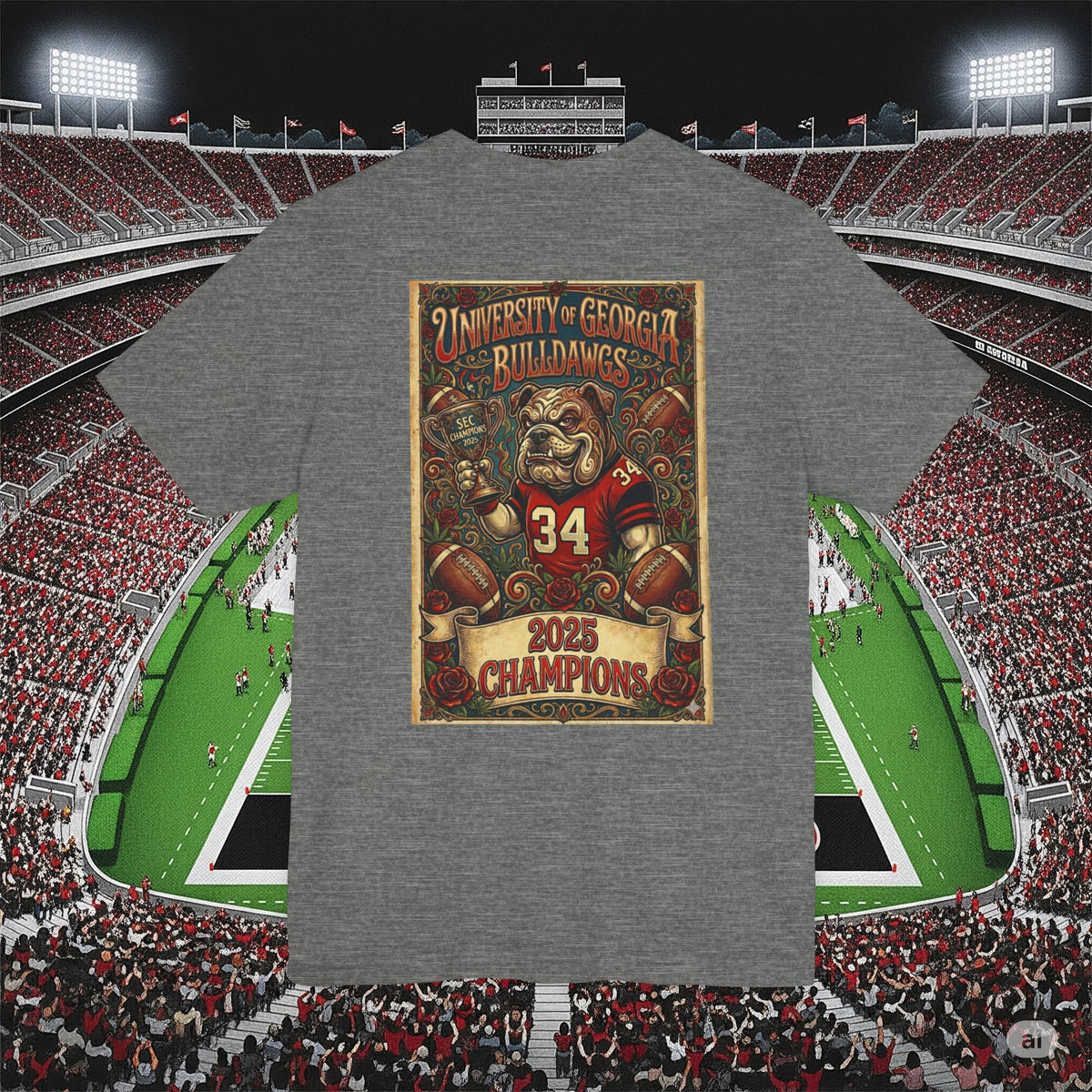 Georgia Bulldogs 2025 SEC Champions T-Shirt
