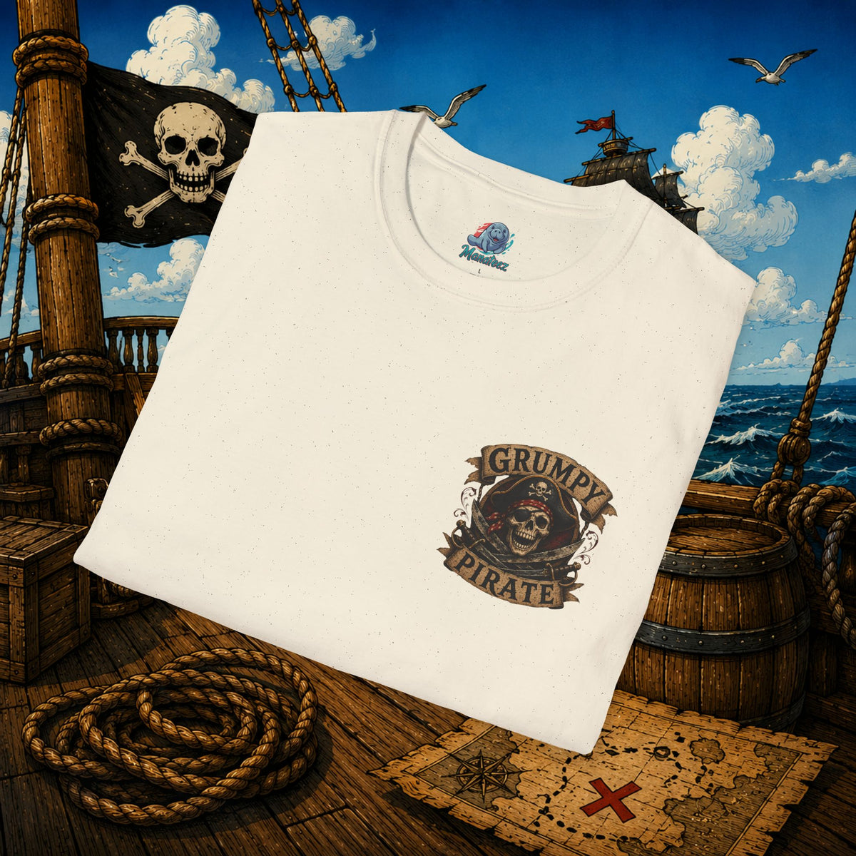 Vintage Pirate Limited Edition – Funny Aging Pirate Skeleton T-Shirt | Old Pirate Humor Tee