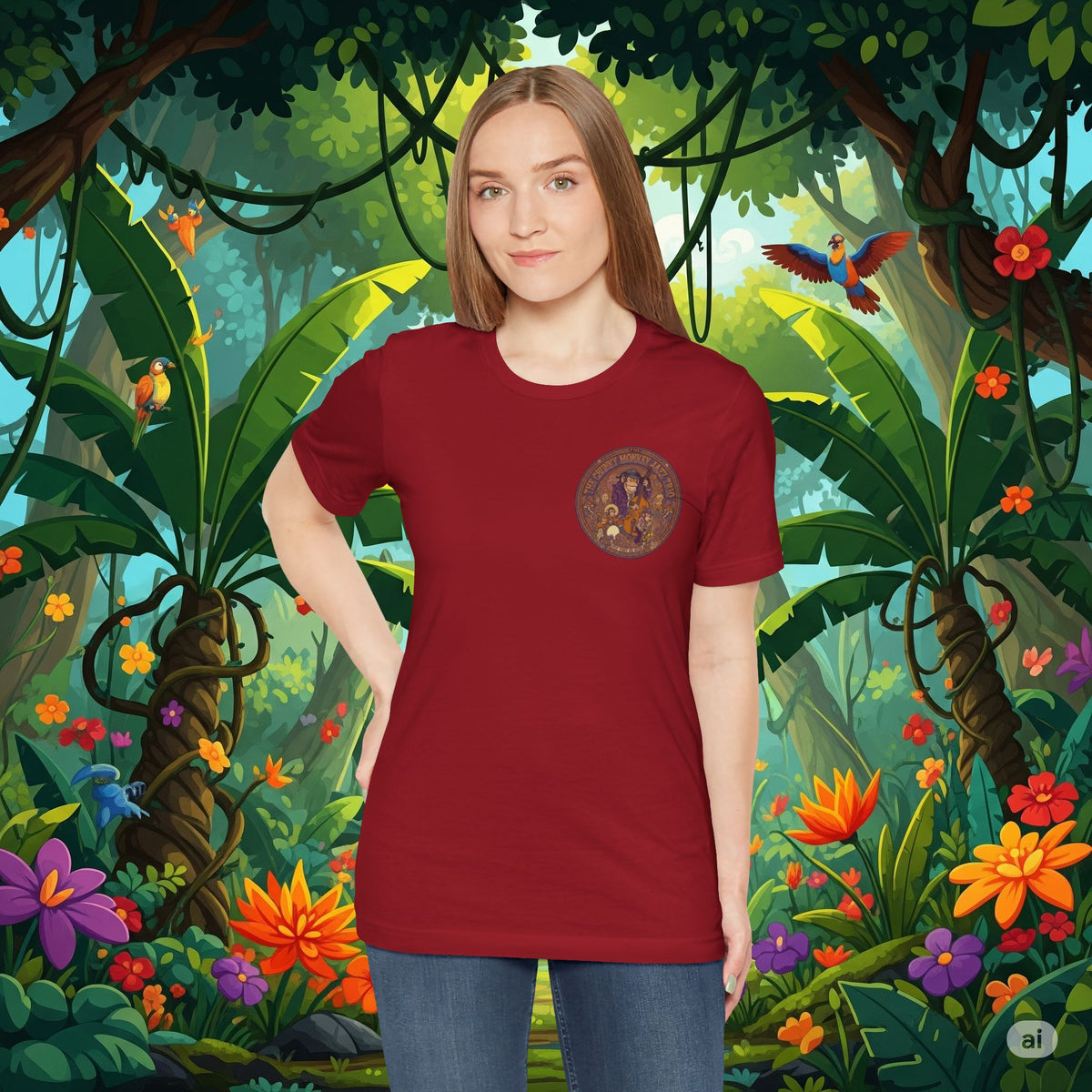 Vintage Style Fat Tony and the Chunky Monkey Trio Shirt - Retro Band Tee