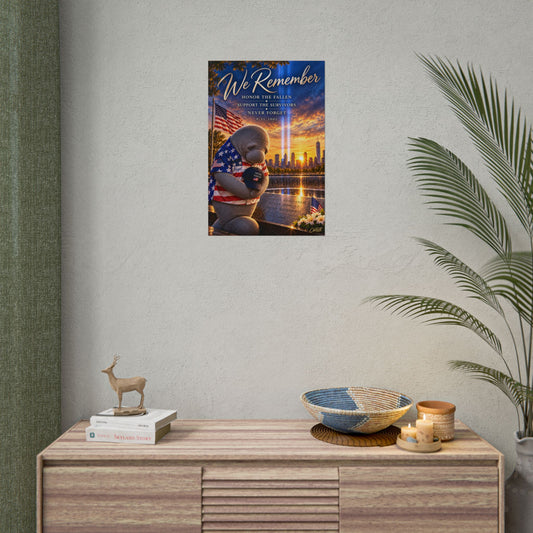 We Remember 9/11 Memorial Rolled Poster