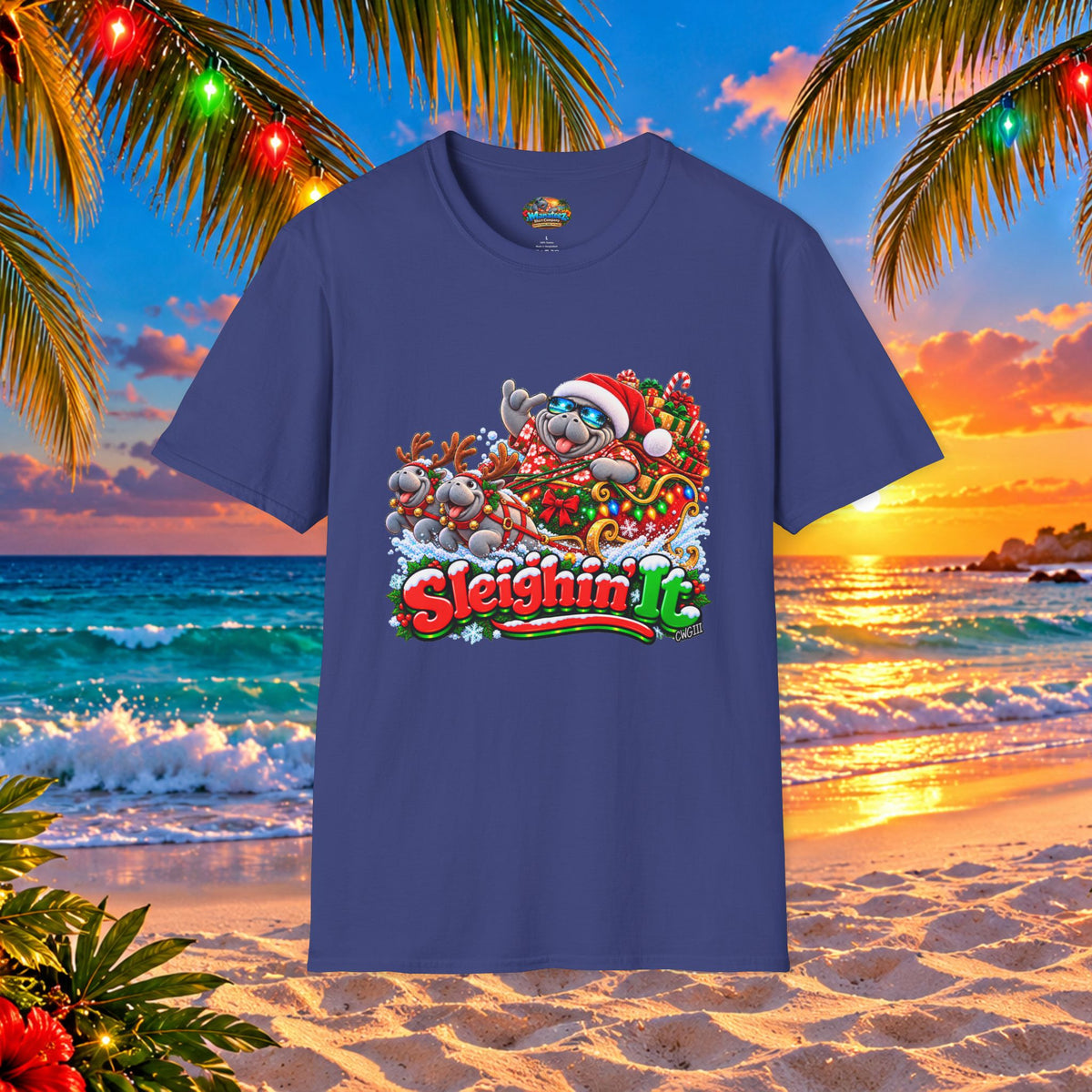 Sleighin’ It Christmas Holiday T-Shirt