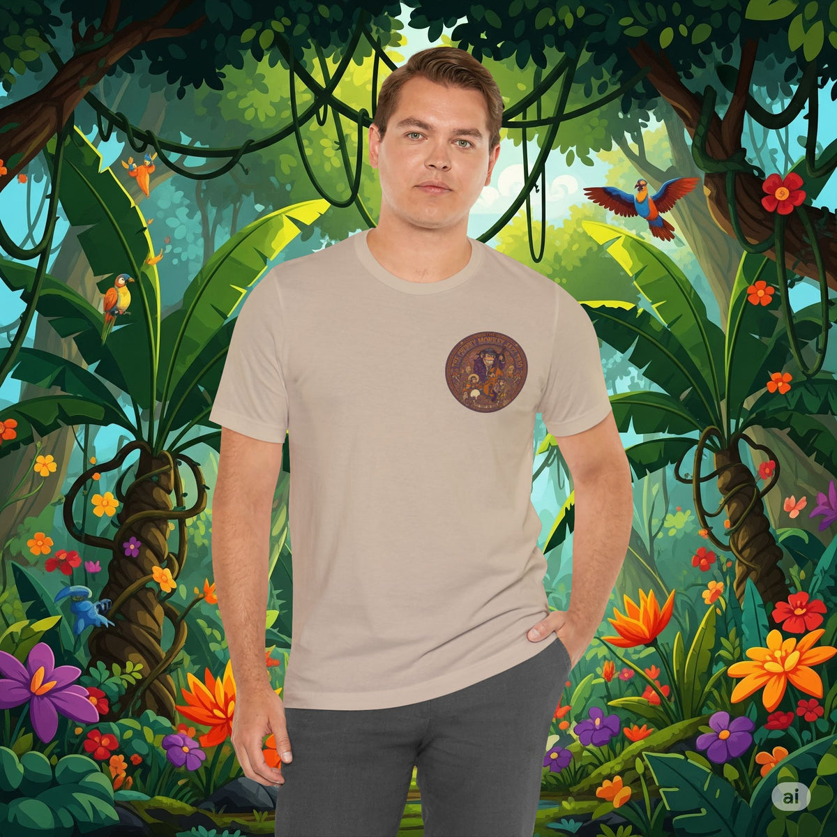 Vintage Style Fat Tony and the Chunky Monkey Trio Shirt - Retro Band Tee