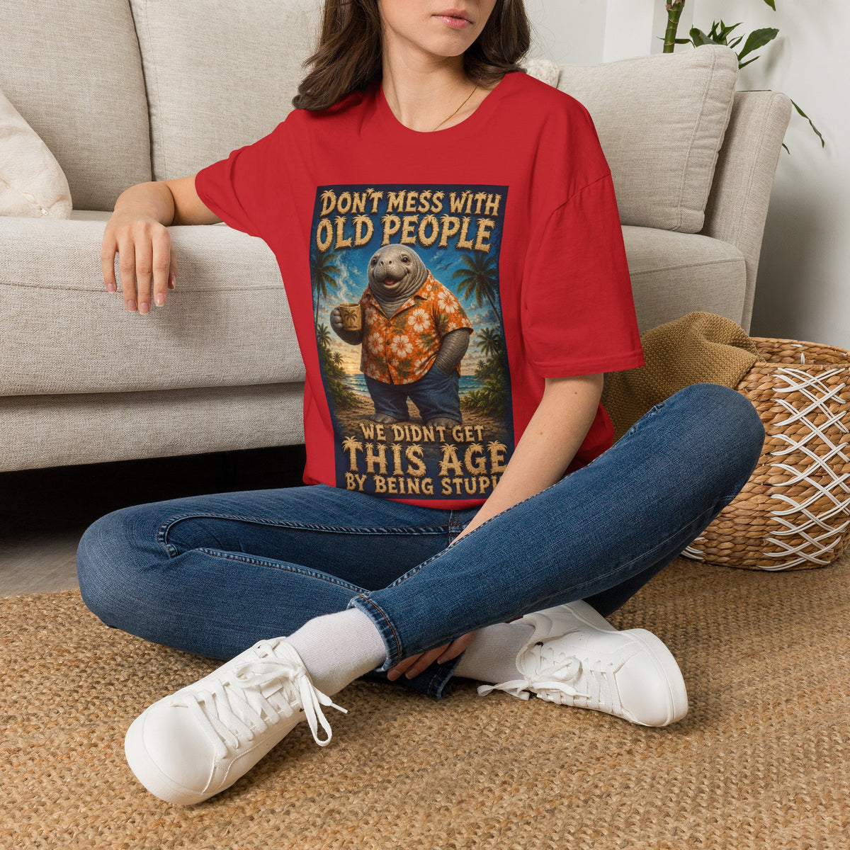 Don’t Mess With Old People Funny Vintage T-Shirt