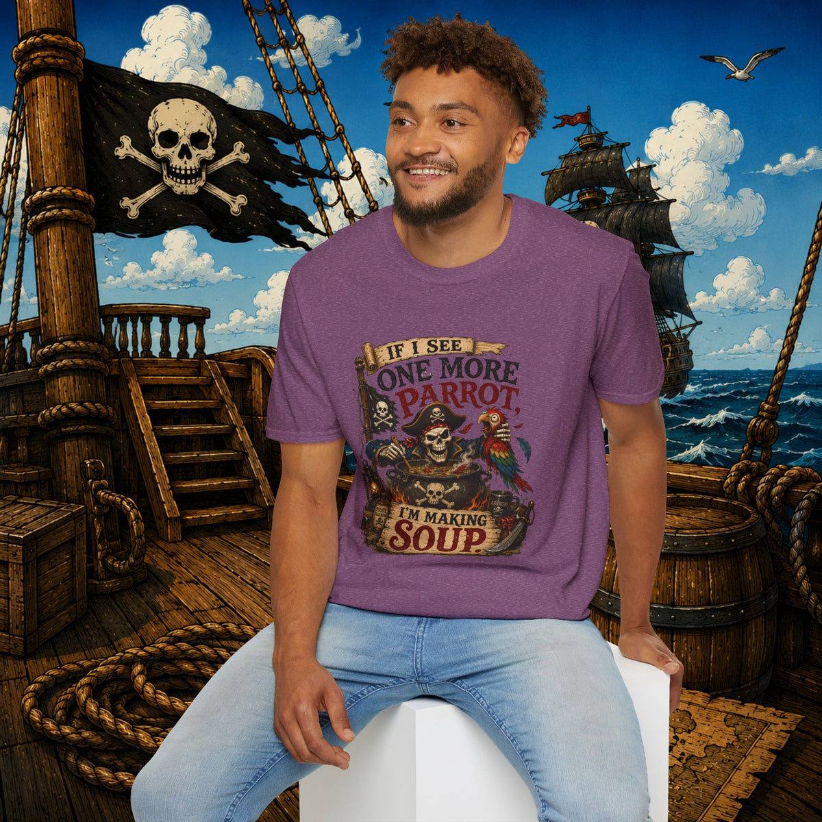 If I See One More Parrot I’m Making Soup Pirate T-Shirt