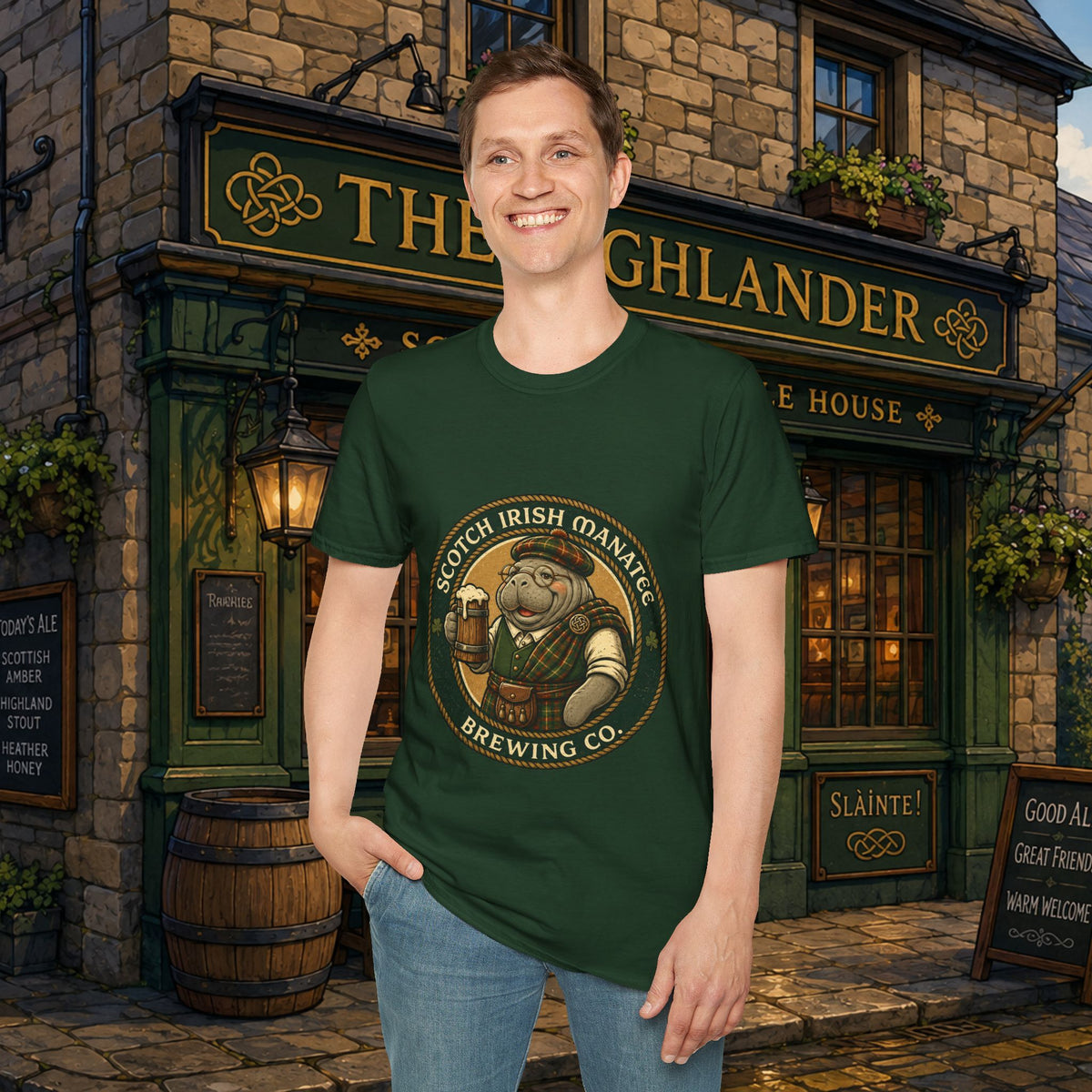 Scotch-Irish Manatee Brewing Company T-Shirt