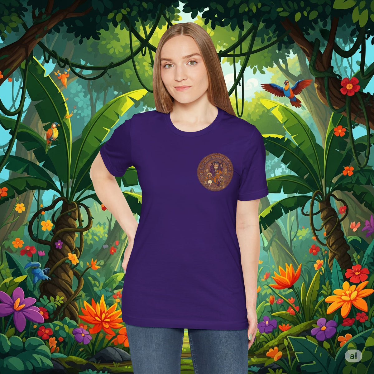 Vintage Style Fat Tony and the Chunky Monkey Trio Shirt - Retro Band Tee