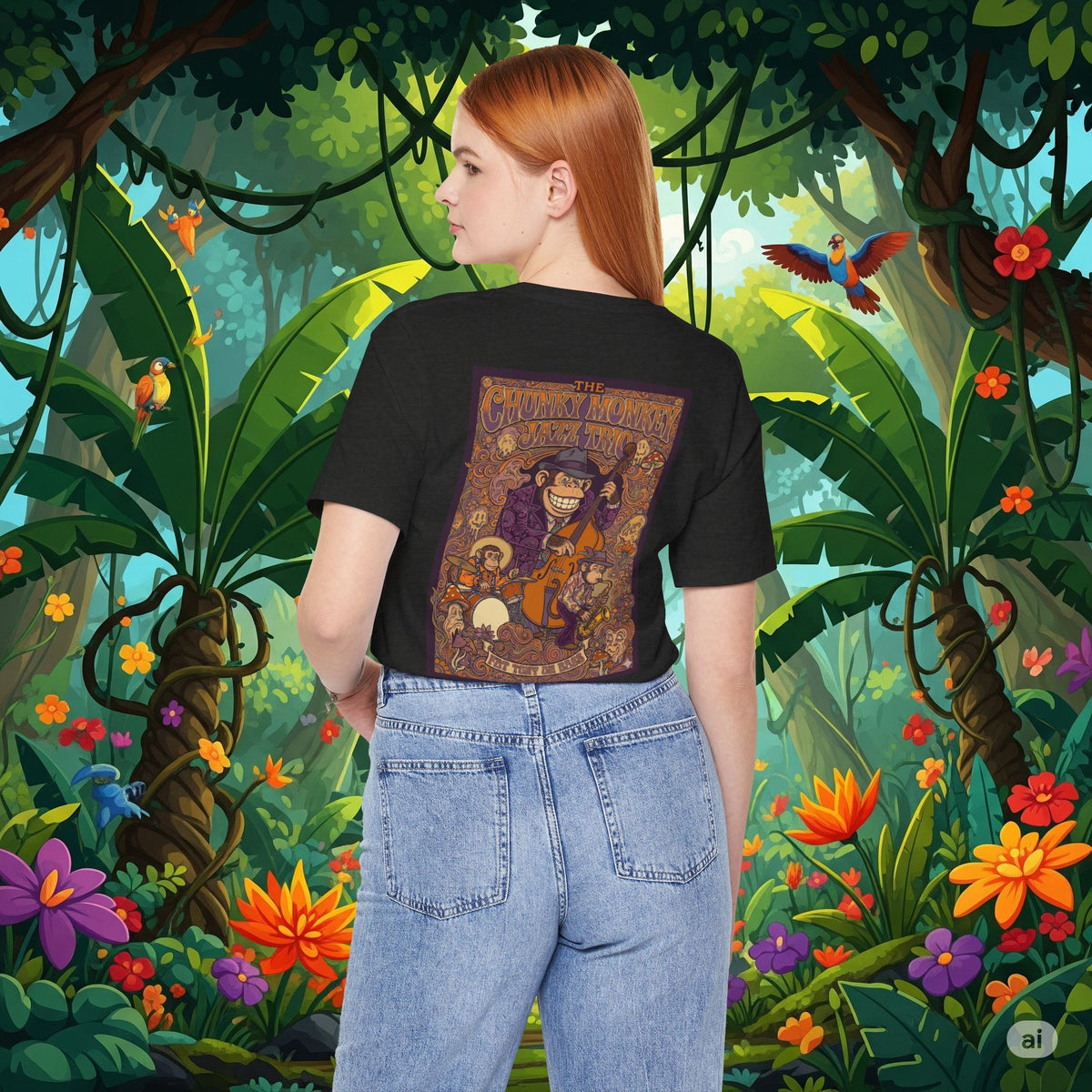 Vintage Style Fat Tony and the Chunky Monkey Trio Shirt - Retro Band Tee