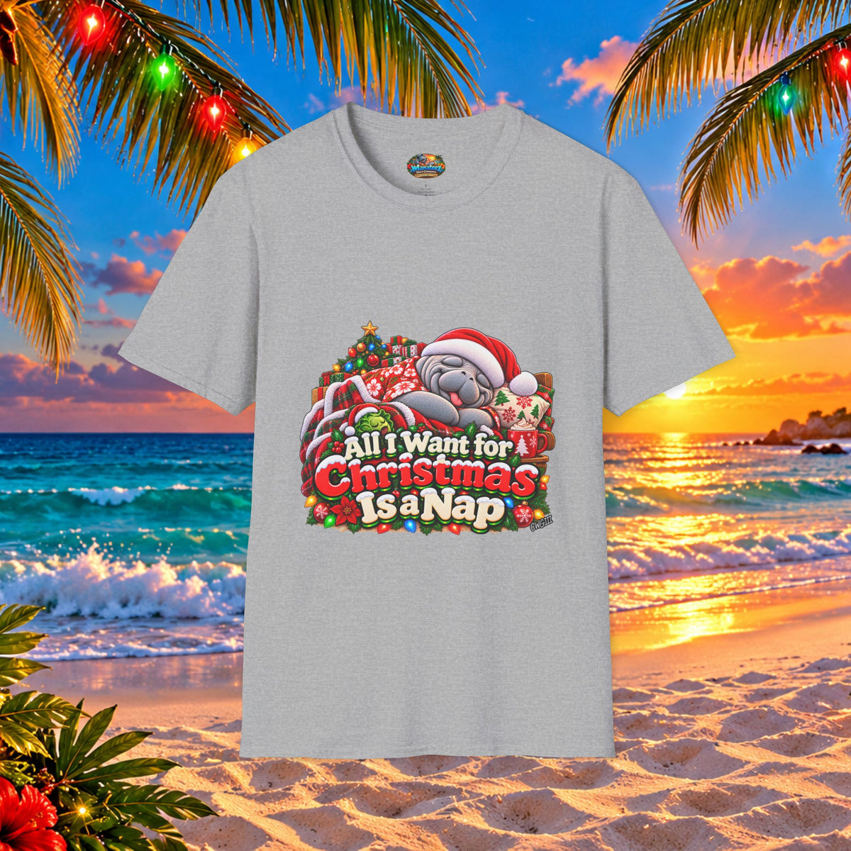All I Want for Christmas Is a Nap Christmas T-Shirt