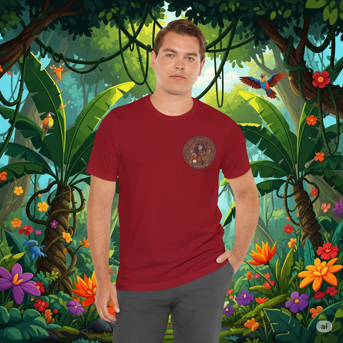 Vintage Style Fat Tony and the Chunky Monkey Trio Shirt - Retro Band Tee