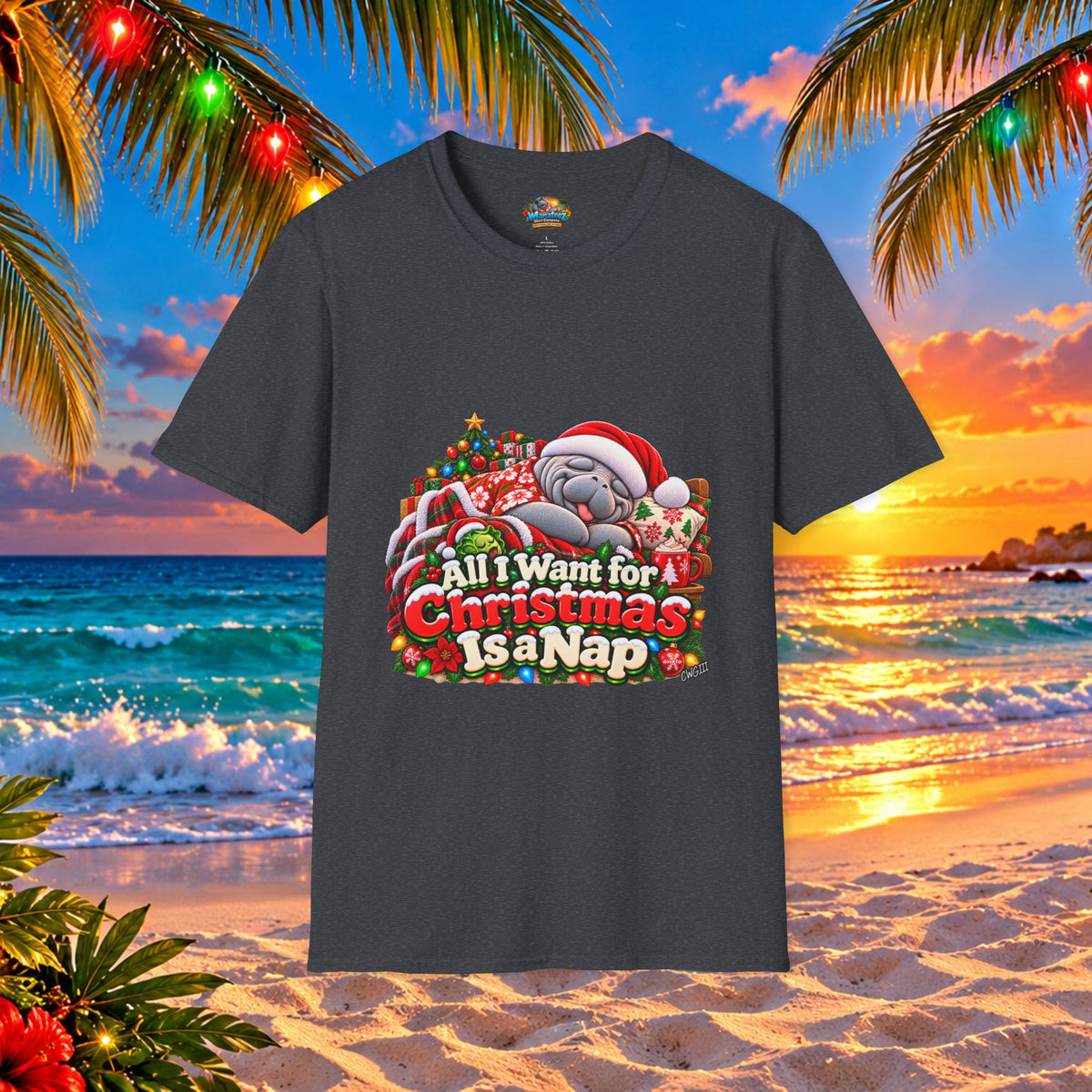 All I Want for Christmas Is a Nap Christmas T-Shirt