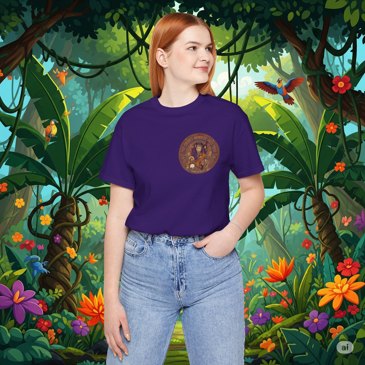 Vintage Style Fat Tony and the Chunky Monkey Trio Shirt - Retro Band Tee