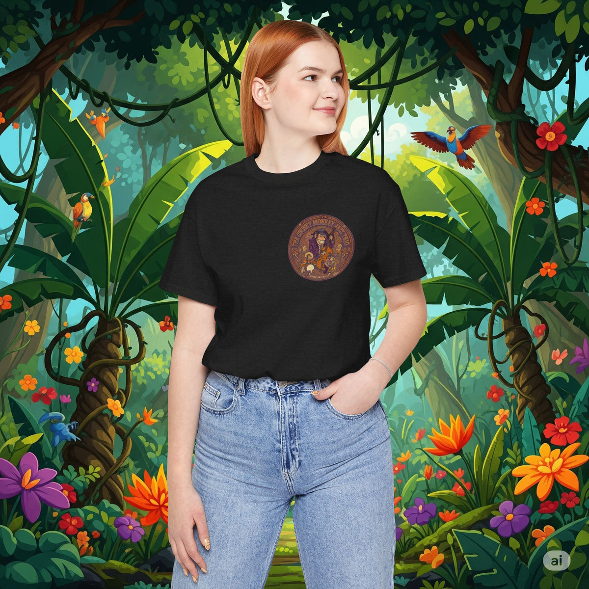 Vintage Style Fat Tony and the Chunky Monkey Trio Shirt - Retro Band Tee