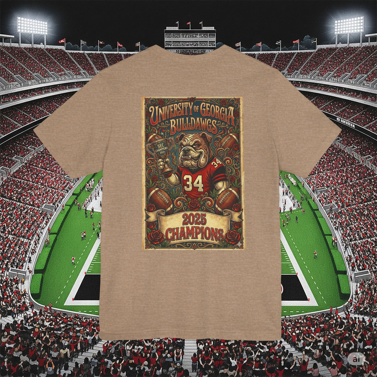 Georgia Bulldogs 2025 SEC Champions T-Shirt