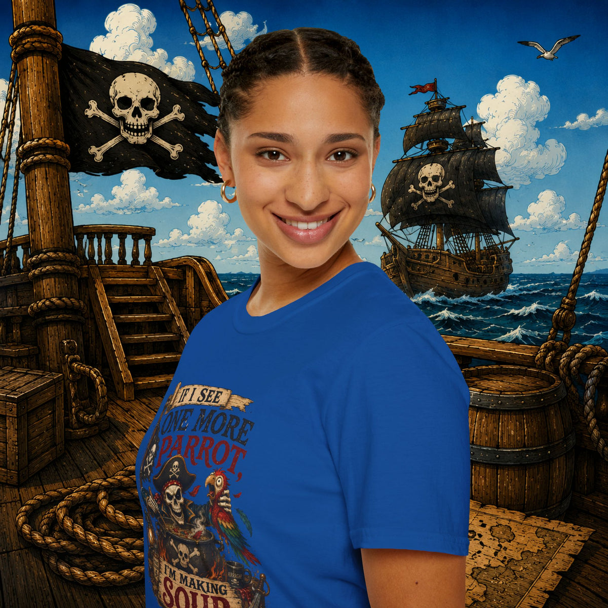 If I See One More Parrot I’m Making Soup Pirate T-Shirt