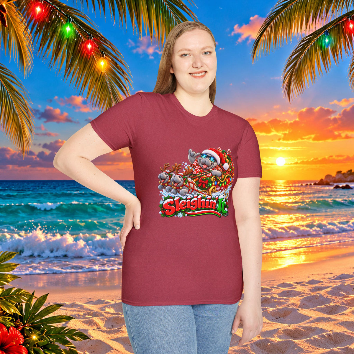 Sleighin’ It Christmas Holiday T-Shirt