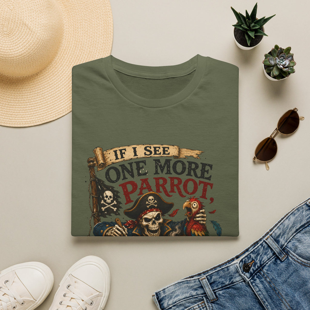 If I See One More Parrot I’m Making Soup Pirate T-Shirt