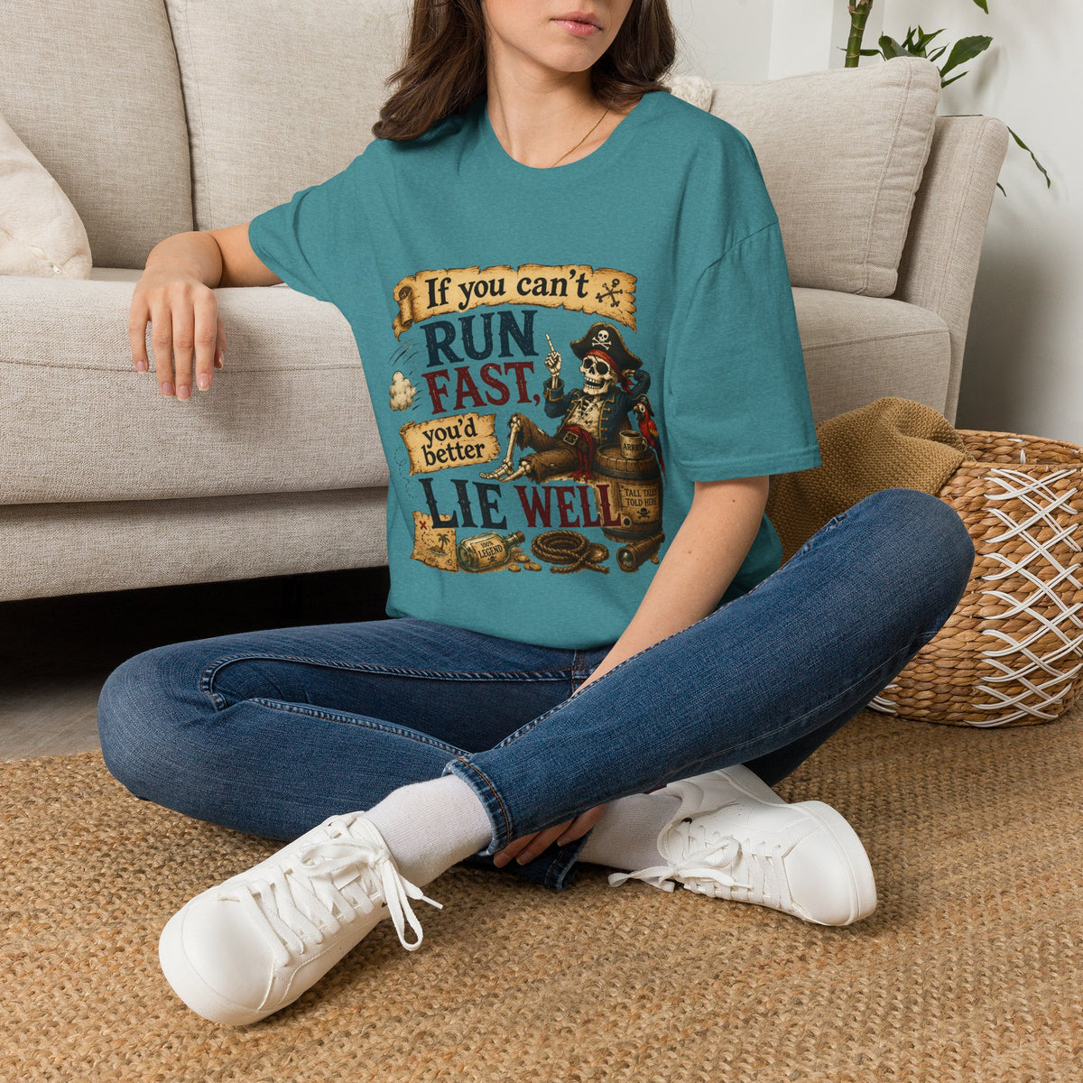 Run Fast, Lie Well Pirate T-Shirt