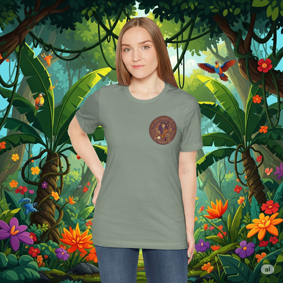 Vintage Style Fat Tony and the Chunky Monkey Trio Shirt - Retro Band Tee