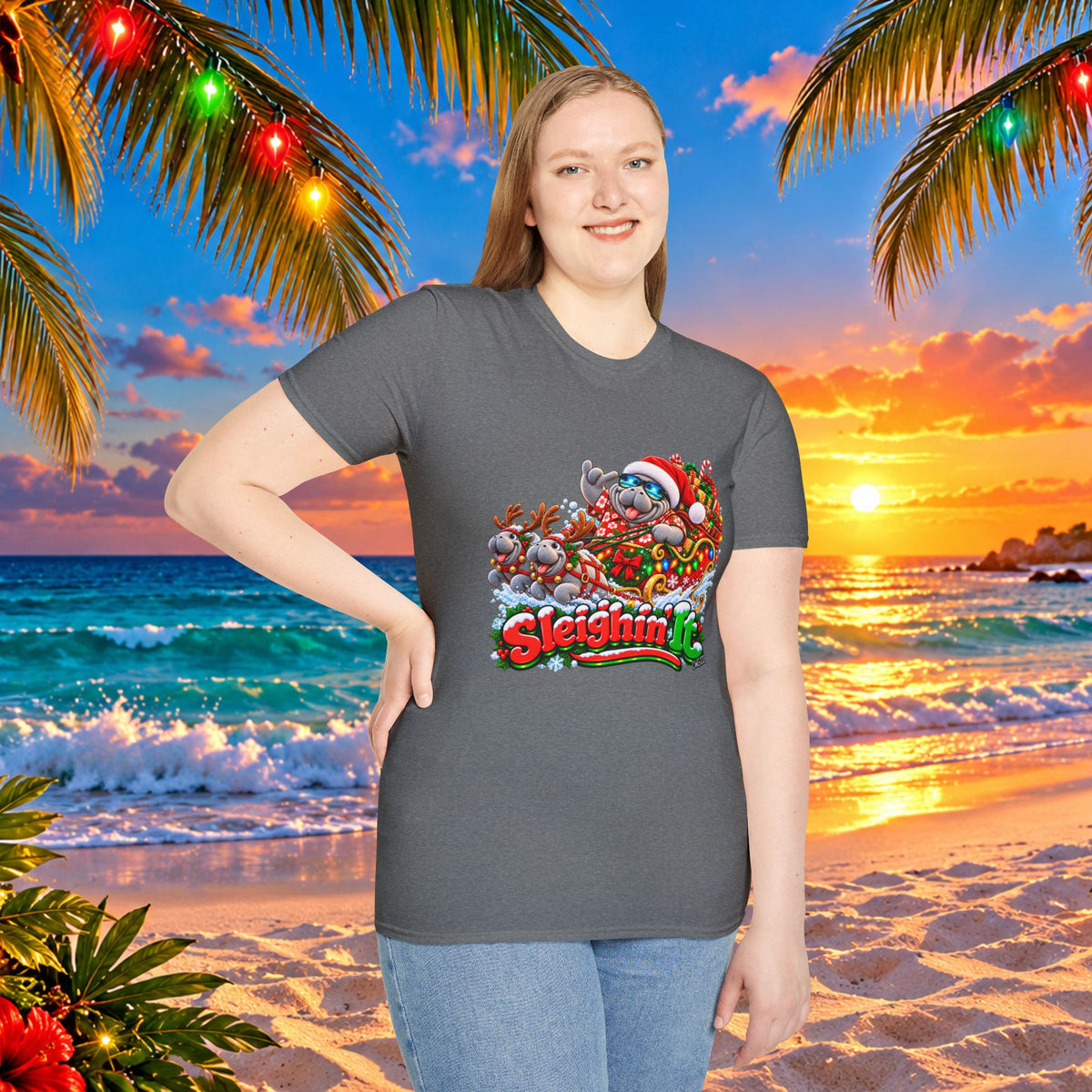 Sleighin’ It Christmas Holiday T-Shirt