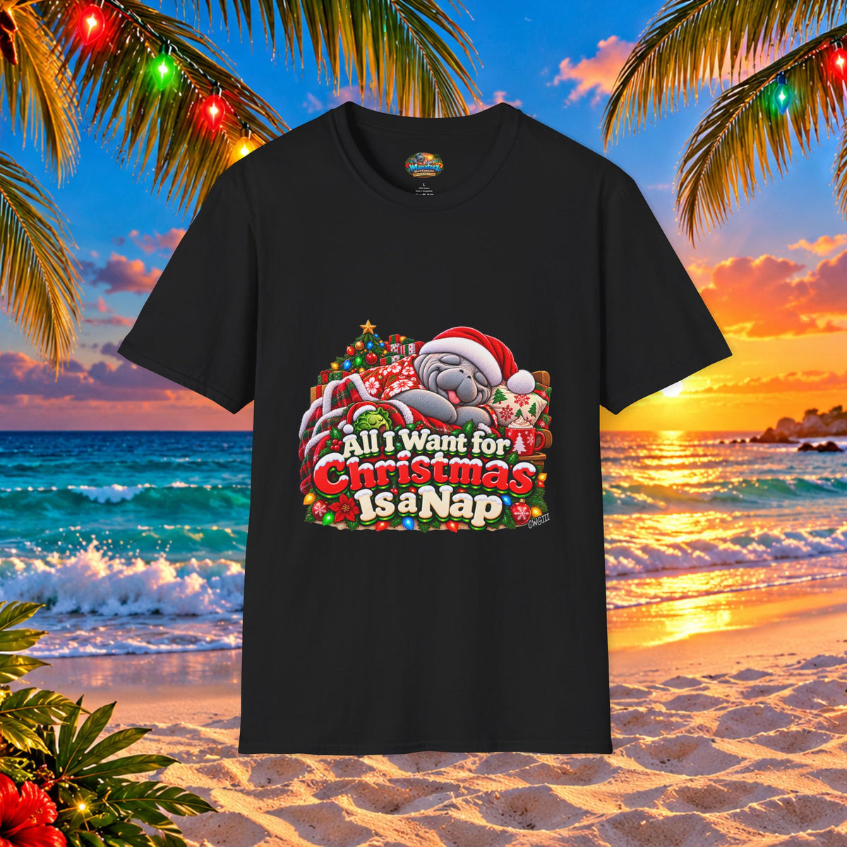 All I Want for Christmas Is a Nap Christmas T-Shirt