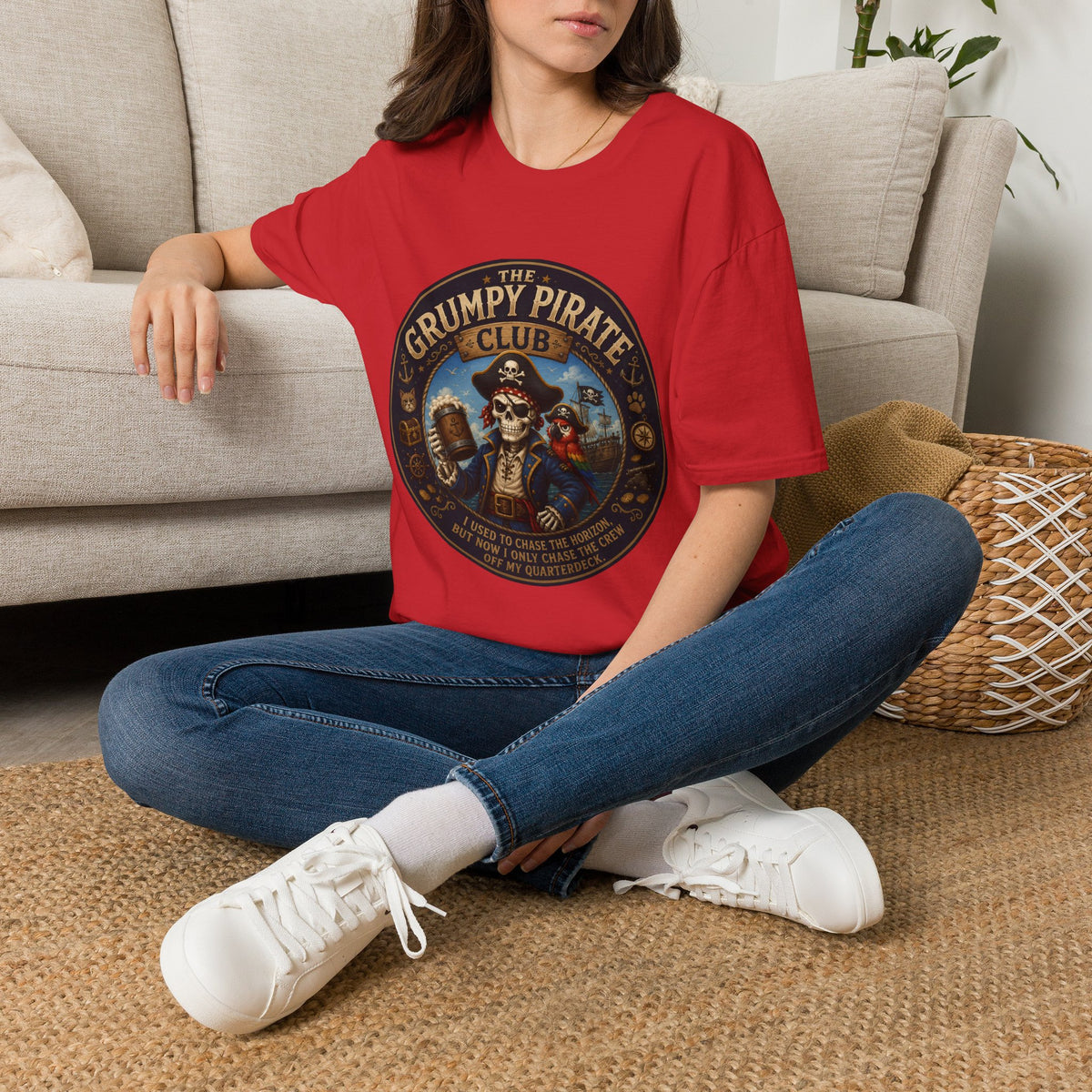 The Grumpy Pirate Skeleton Club T-Shirt