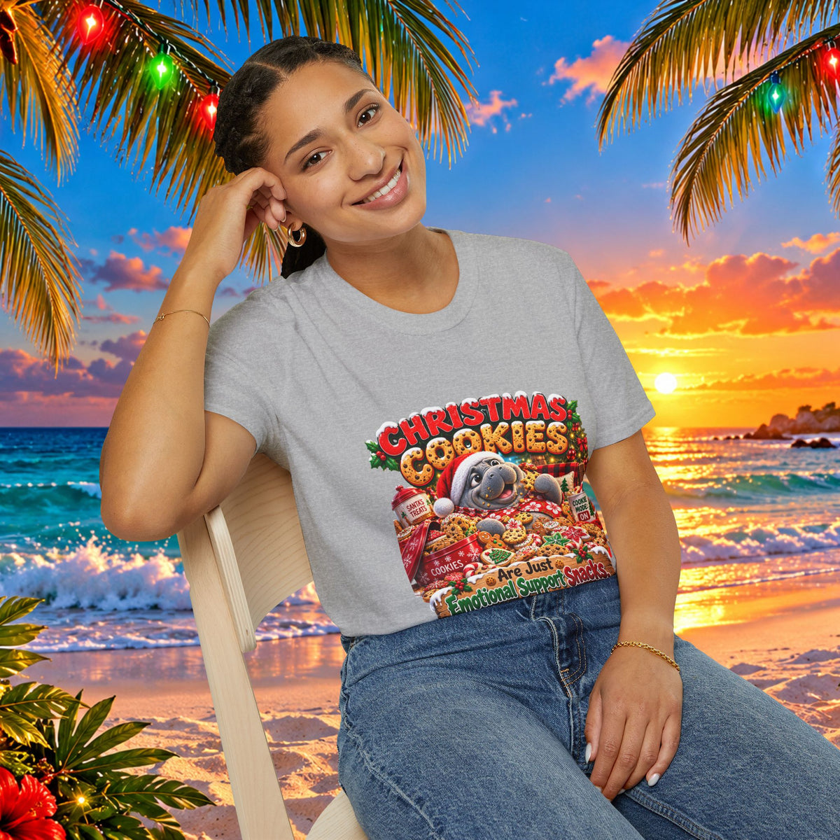 Christmas Cookies Emotional Support Snacks T-Shirt